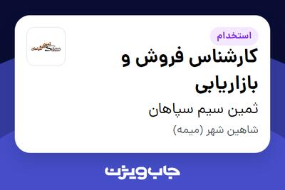 استخدام کارشناس فروش و بازاریابی در ثمین سیم سپاهان