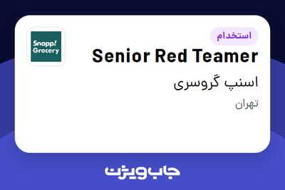 استخدام Senior Red Teamer در اسنپ گروسری