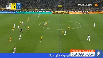 خلاصه بازی دورتموند 1-1 هوفنهایم (بوندسلیگا آلمان 25-2024) - پارس فوتبال