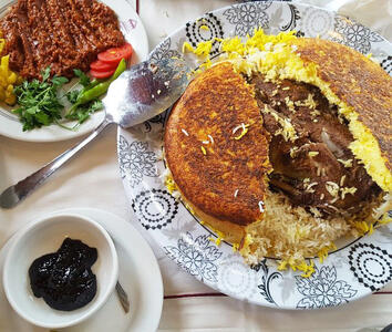 طرز تهیه ته‌چین مجلسی آذربایجانی - فراشپز