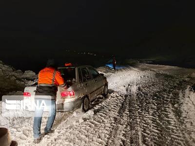 راه ۲۰۷ روستای برفگیر مازندران بازگشایی شد