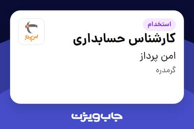 استخدام کارشناس حسابداری - خانم در امن پرداز