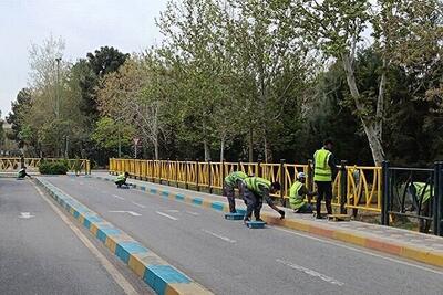 بوستان‌های منطقه ۱۴ تهران نونوار شدند