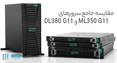 مقایسه جامع سرورهای DL380 G11 و ML350 G11؛ کدام مناسب نیاز شماست؟