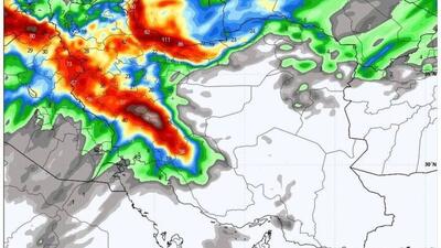 برف و باران در راه تهران