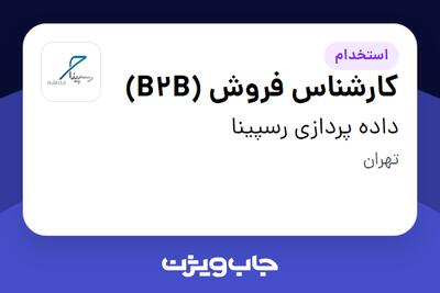 استخدام کارشناس فروش (B2B) در داده پردازی رسپینا