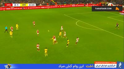 گل ادی انکتیا به آرسنال (آرسنال 3-2 کریستال پالاس) - پارس فوتبال