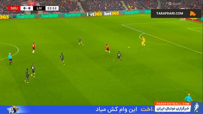 گل داروین نونیز به ساوتهمپتون (ساوتهمپتون 0-1 لیورپول) - پارس فوتبال