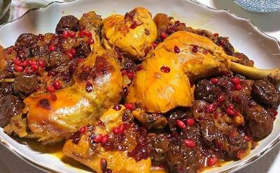 طرز تهیه خورش آلو با مرغ زعفرانی| یک خورشت خوشمزه برای شام یلدا