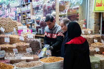 بازار تجریش تهران در آستانه شب یلدا