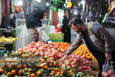 بازار شب یلدا در کرمانشاه