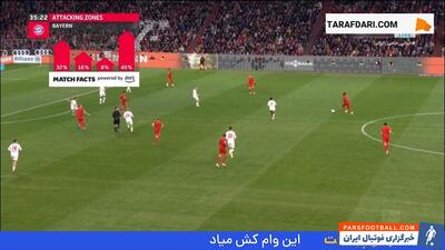 گل تماشایی یوسوا کیمیش به لایپزیش (بایرن مونیخ 3-1 لایپزیش) - پارس فوتبال