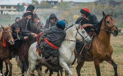 (تصاویر) مسابقات بزکشی در بدخشان افغانستان