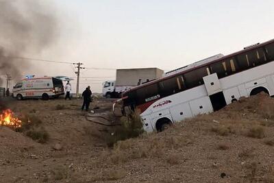 سقوط مرگبار اتوبوس مسافربری به دره با ۱۰ کشته در محور اندیمشک-پلدخت