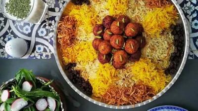 مواد لازم و طرز تهیه رشته پلو مجلسی برای ناهار