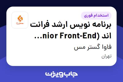 استخدام برنامه نویس ارشد فرانت اند (Senior Front-End Developer) در فاوا گستر مس