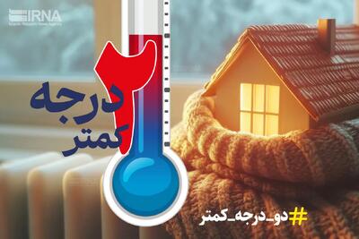 تاثیر مهم پویش 2 درجه کمتر بر صرفه جویی انرژی