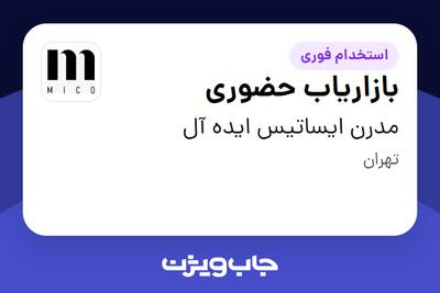 استخدام بازاریاب حضوری در مدرن ایساتیس ایده آل