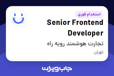 استخدام Senior Frontend Developer در تجارت هوشمند روبه راه