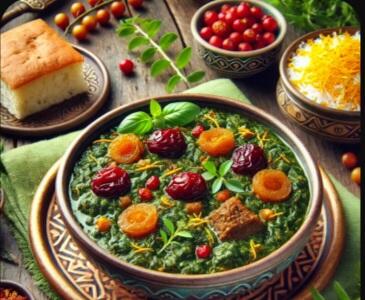 خورشت آلو اسفناج؛ تجربه‌ای تازه و مغذی - سبک ایده آل