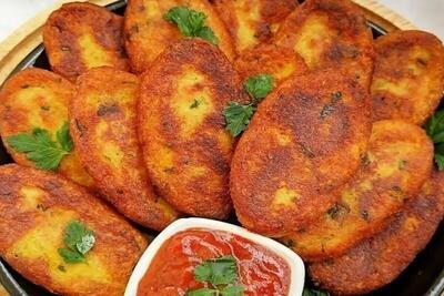 طرز تهیه کوکوی نخود با سیب زمینی| یک کوکوی ترد و خوشمزه برای شام