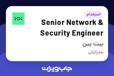 استخدام Senior Network   Security Engineer در بیت پین