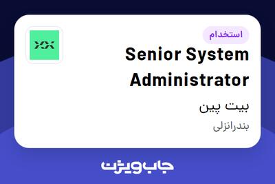 استخدام Senior System Administrator در بیت پین