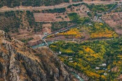 عکس/ نمایی دیدنی از روستای سلین کردستان