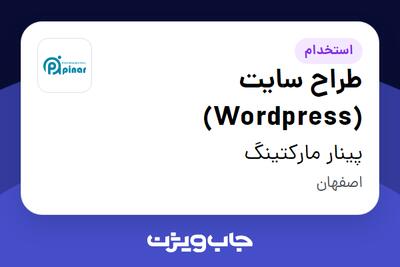 استخدام طراح سایت (Wordpress) در پینار مارکتینگ