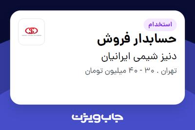 استخدام حسابدار فروش در دنیز شیمی ایرانیان