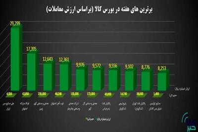 گردش مالی ۳۱ هزار میلیارد تومانی بازار فیزیکی بورس کالا در هفته نخست دی‌ماه