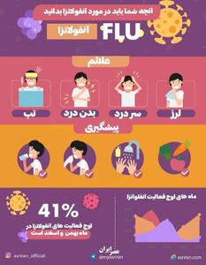 اینفوگرافی/ آنچه باید در مورد آنفلوآنزا بدانید | اقتصاد24