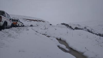 فیلم| قطع ارتباط ۱۰۰روستای دلفان لرستان بر اثر بارش برف