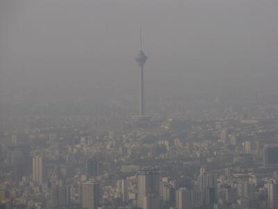 تداوم هوای آلوده در تهران با وجود بارش باران