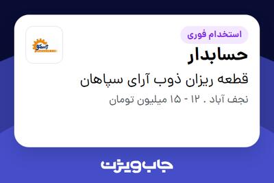 استخدام حسابدار - آقا در قطعه ریزان ذوب آرای سپاهان