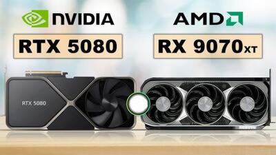 عرضه زودهنگام کارت‌های گرافیک AMD RTX 5080 و RX 9070 انویدیا!