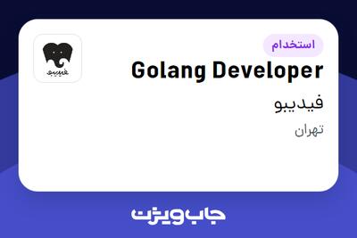 استخدام Golang Developer در فیدیبو