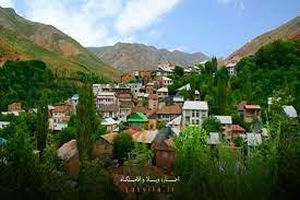 این روستایی که در اطراف تهران است حتی در تابستان هم تونل برفی / تابستان حتما به این روستای سرسبز برویددارد!+ عکس