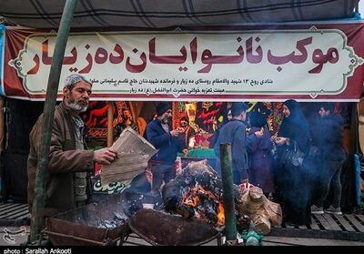 تلاش شبانه موکب‌داران در طریق الشهدای کرمان - تسنیم