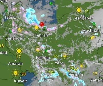 فعالیت موج بارشی در کشور/ کدام مناطق بارانی می‌شوند؟+اسامی