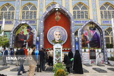 از حضور چشمگیر زائران پاکستانی تا کهنه‌سربازان امریکایی در گلزار شهدای کرمان