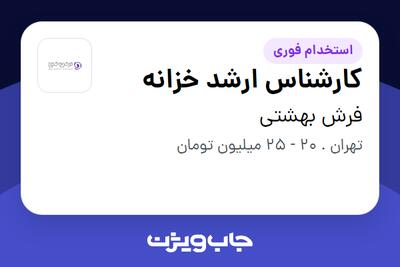 استخدام کارشناس ارشد خزانه در فرش بهشتی