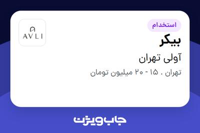 استخدام بیکر در آولی تهران