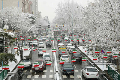 کاهش دما و بارش برف در تهران