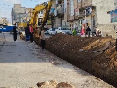 باز شدن گره احداث شبکه جمع آوری  فاضلاب در شهر سرپل ذهاب پس از ۱۰ سال