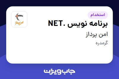 استخدام برنامه نویس .NET در امن پرداز