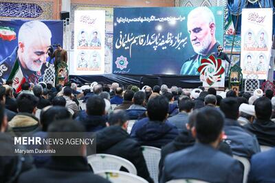 مراسم پنجمین سالگرد شهادت سردار سلیمانی در بجنورد