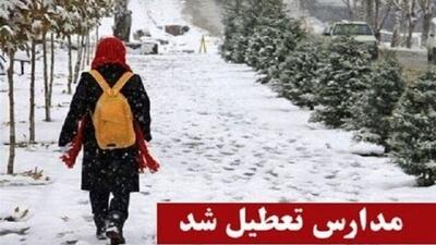 سردی هوا تعطیلی برخی از مدارس