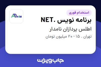 استخدام برنامه نویس .NET در اطلس پردازان نامدار