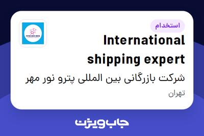 استخدام International shipping expert - آقا در شرکت بازرگانی بین المللی پترو نور مهر